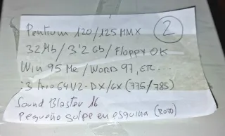 Torre PC Pentium 120 MMX