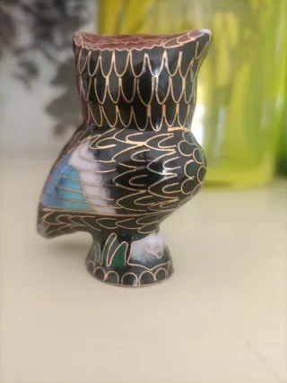 Coppia di gufi decorativi