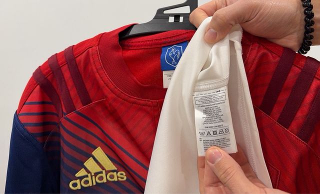 Camiseta Rugby Francia Adidas Talla L