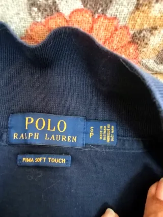 Polo Ralph Lauren Manga Larga Azul Hombre