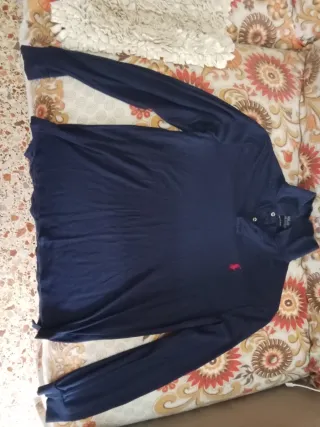 Polo Ralph Lauren Manga Larga Azul Hombre