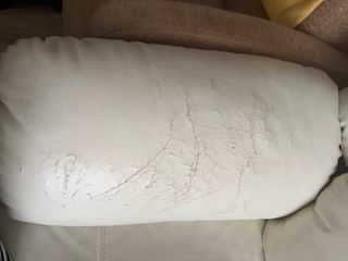 Sofá de piel blanco