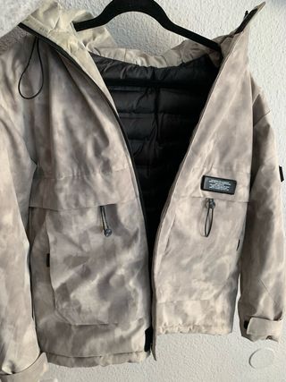 Chaqueta para frío y nieve gris
