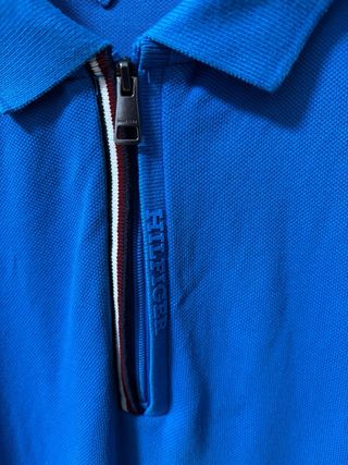 Polo Tommy Hilfiger manga larga azul XXL