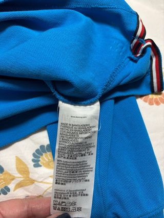 Polo Tommy Hilfiger manga larga azul XXL