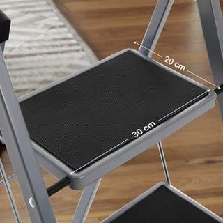 SONGMICS Escalera de Tijera 3 Peldaños