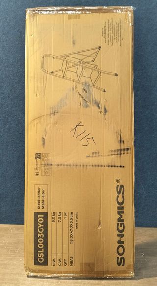 SONGMICS Escalera de Tijera 3 Peldaños