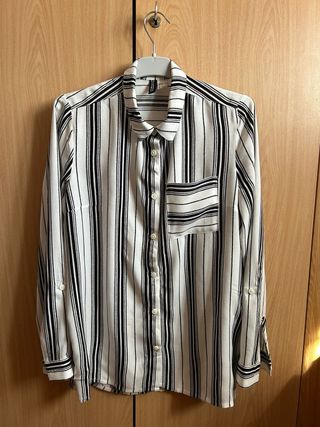 Camisa H&M Rayas Blancas y Negras