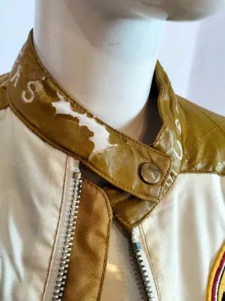 Chaqueta Bomber Y2K Estilo Motero Talla M