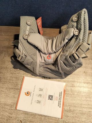 Ergobaby Mochila Portabebé Adapt - Malla SoftFlex™: Gris Perla