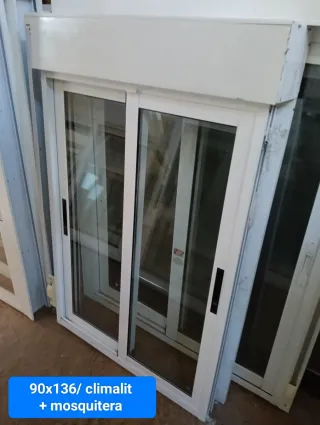 Ventana aluminio 90x136 + mosquitera