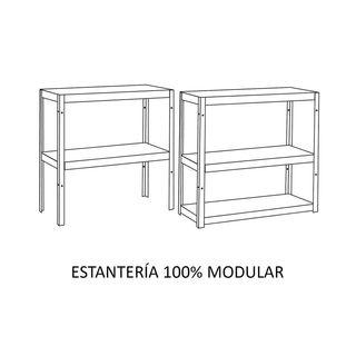 Estantería galvanizada 90x30x180 cm CatterHouse Nils Solid 180