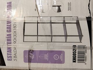 Estantería galvanizada 90x30x180 cm CatterHouse Nils Solid 180