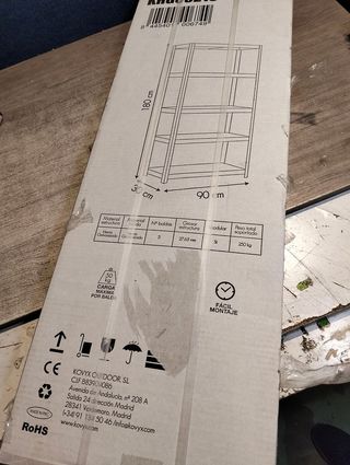 Estantería galvanizada 90x30x180 cm CatterHouse Nils Solid 180