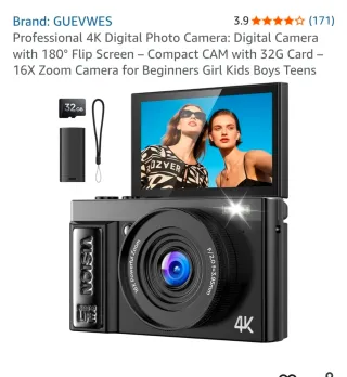 Cámara Digital 4K VISION