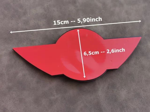 Insignia Mini 15x6,5cm para Capó Mini Cooper One