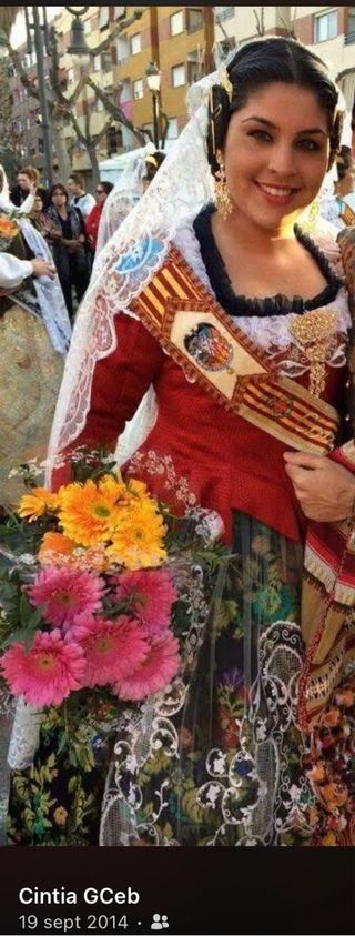 Traje de Fallera Multicolor