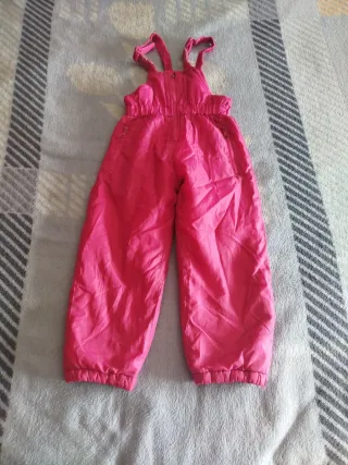 Mono de nieve niña rosa