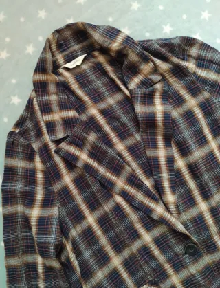 eseOese Americana Blazer de cuadros Talla S