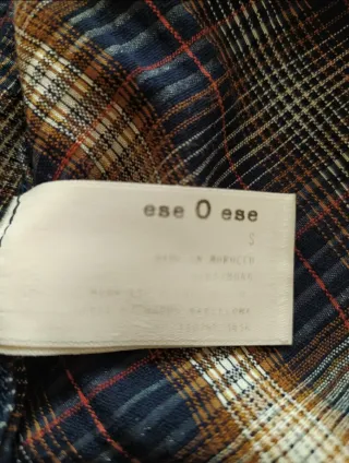 eseOese Americana Blazer de cuadros Talla S