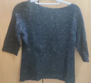 Camiseta brillante manga 3/4