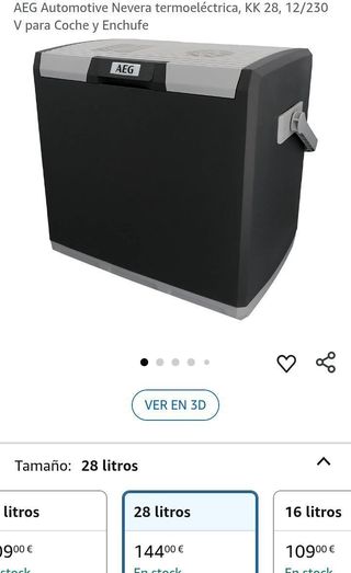 AEG Automotive Nevera termoeléctrica, KK 28 12/230