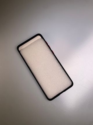 Funda Samsung S20 Plus Negra y Roja con Anillo