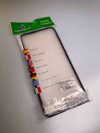 Funda Samsung S20 Plus Negra y Roja con Anillo