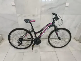 Bicicleta niña B-PRO JIU 24 negra/rosa