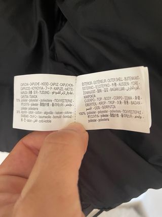 Chaleco acolchado Zara negro