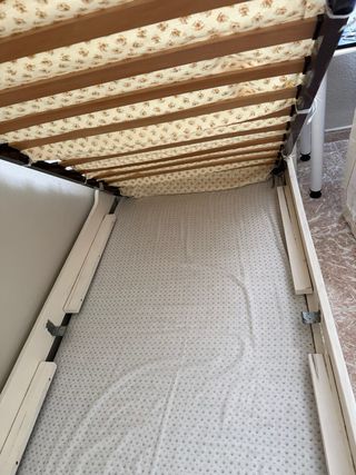 Estructura cama 90cm madera