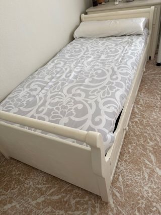 Estructura cama 90cm madera