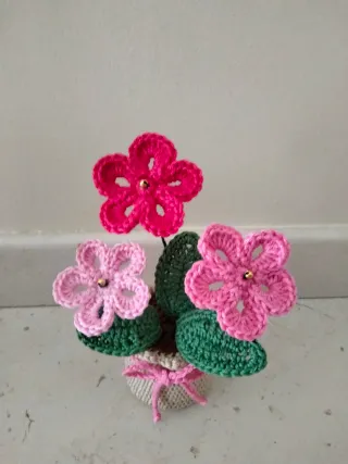 Piantina decorativa uncinetto