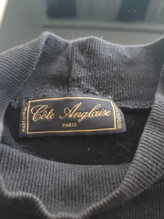 Camiseta manga larga mujer negra