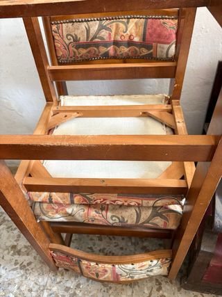 Silla Vintage cómoda Tapizada