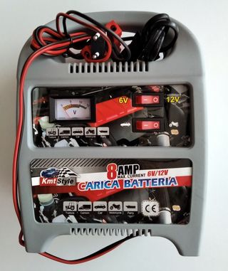 Cargador Baterías 6-12V y 8A NUEVO