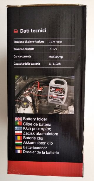 Cargador Baterías 6-12V y 8A NUEVO
