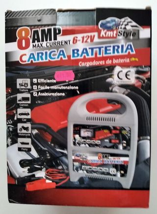 Cargador Baterías 6-12V y 8A NUEVO