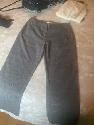 Pantalones de vestir grises OBJECT talla M