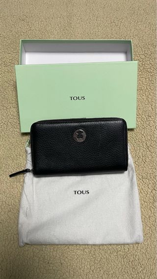 Bolso Tous Negro Piel Cremallera