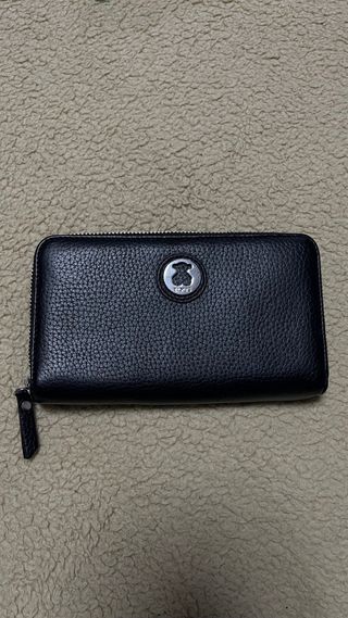 Bolso Tous Negro Piel Cremallera