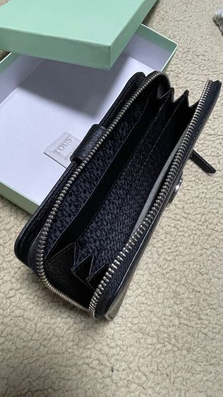 Bolso Tous Negro Piel Cremallera