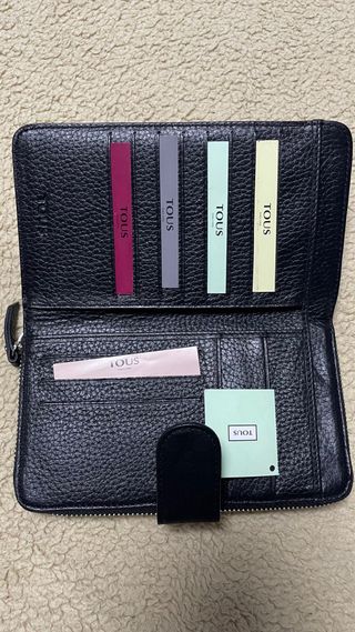 Bolso Tous Negro Piel Cremallera