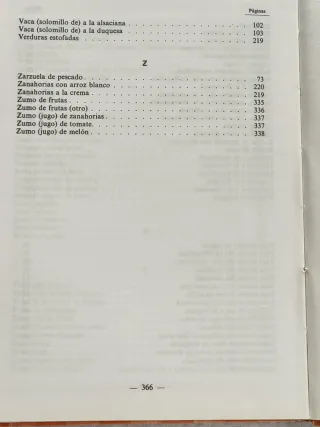 RECETARIO SECCIÓN FEMENINA DE FALANGE AÑO 1974