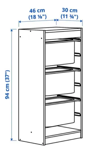 Estructura Estantería Ikea Trofast