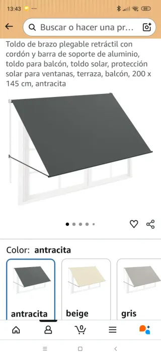 Toldo nuevo sin usar
