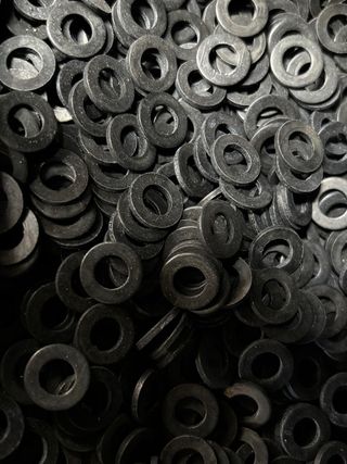 Anilhas M6 Aço Oxidado Negro