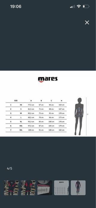 Neopreno Mares Pioneer She Dives Talla 1 (XS) 5mm
