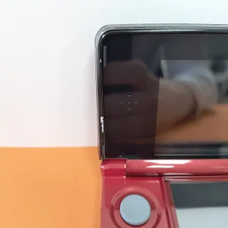 Nintendo 3DS Rosso Nero Reshelled + Cavo