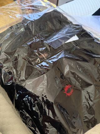 Jersey Fred Perry cremallera negro